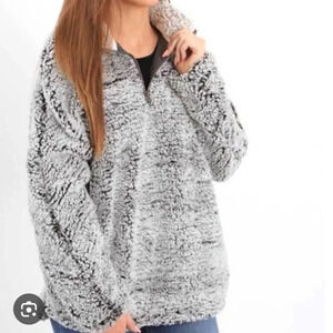 Thread & Supply gray fleece pullover